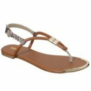 Mossimo Nina sandal brown/gold - Size 11